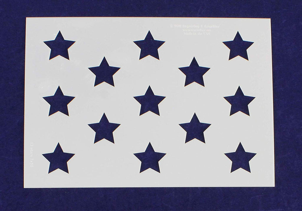 US Flag Stencil - Straight-14 mil Mylar- Painting /Crafts/ Templates