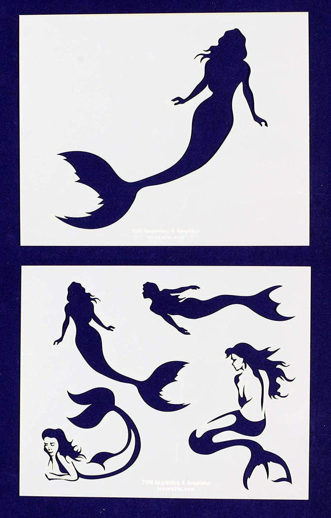 Shop MAYJOYDIY Mermaid Metal Stencil Mermaid Journal Stencil 5 Mermaid  Patterns Stainless Steel Painting Stencils 14×19cm Ocean Creature Wood  Burning Stencil for DIY Engraving Painting for Jewelry Making - PandaHall  Selected