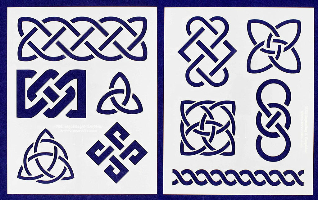Plastic stencil for drawing Celtic Knots — I Teach Tangling