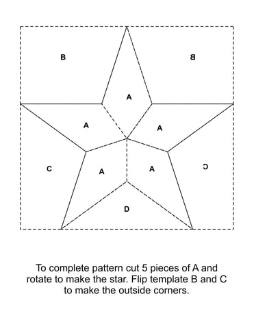 Good Measure Every Star 4 PC Quilting Template